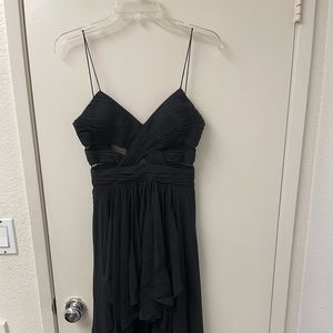 Black prom dress.